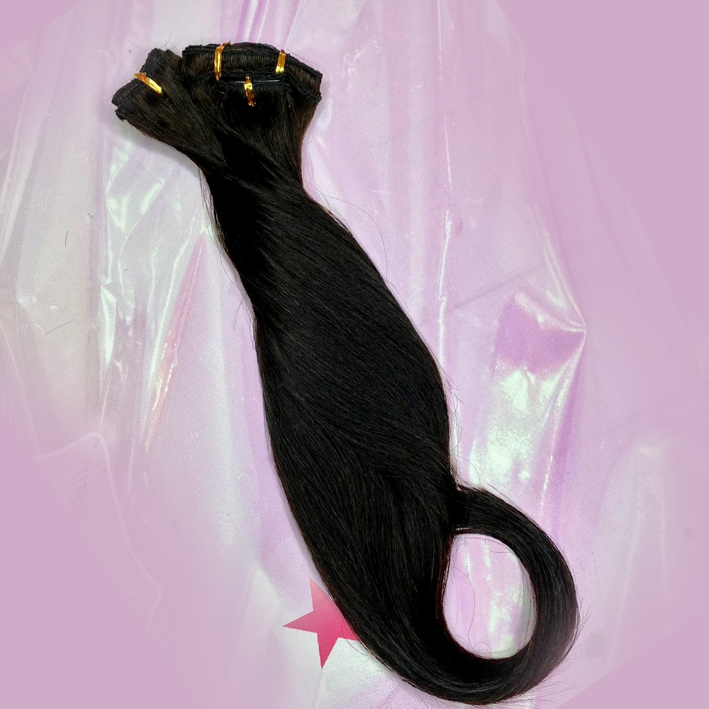 18” #1 Negro intenso clip-on