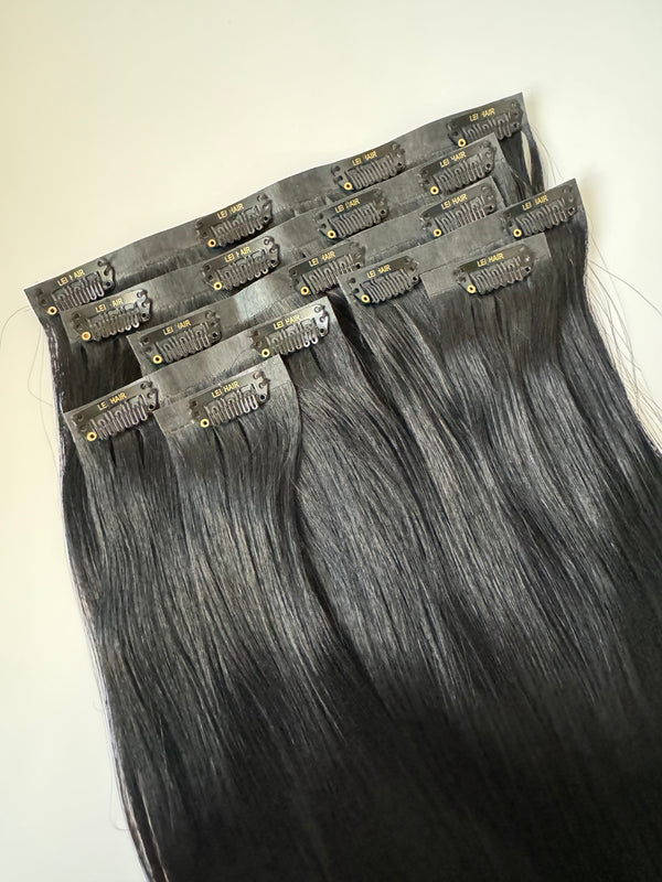 #1 Negro fit clips 18" 150g