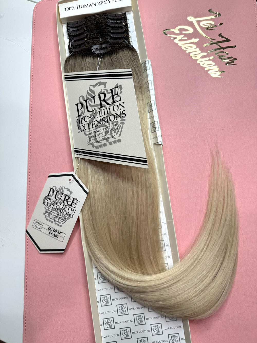 22” Light blonde clip-on