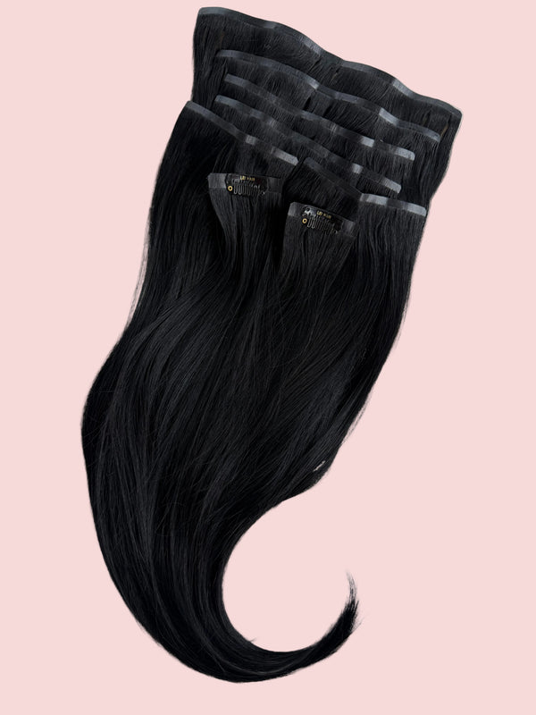 #1 Negro fit clips 18" 150g