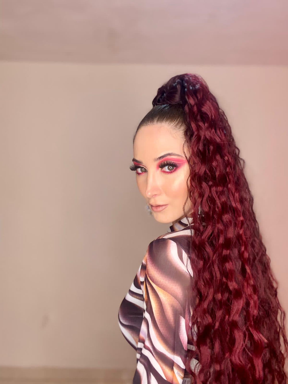 Burgundy super wave