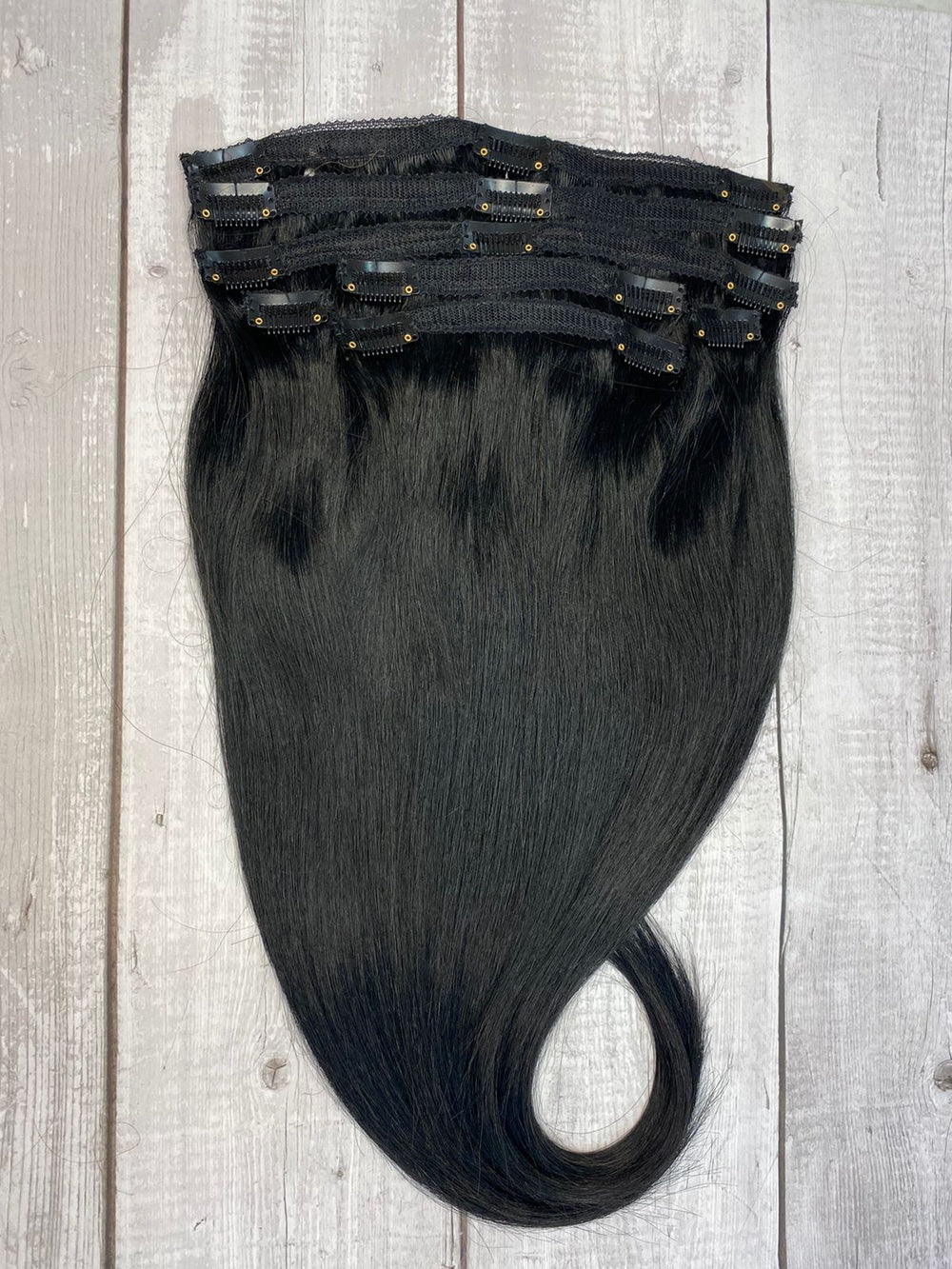 22” #1 negro intenso clip on