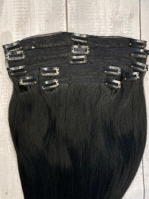 22” #1 negro intenso clip on