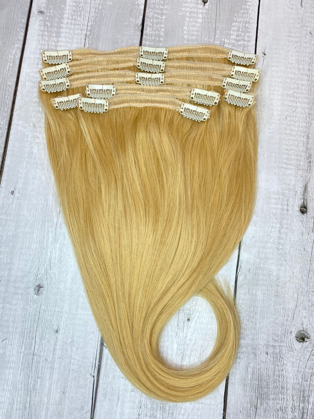 22” #613 blonde clip-on