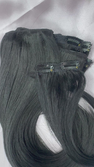 14” clip on #Negro