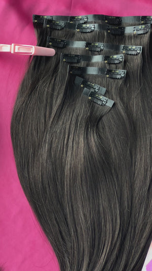 Dark brown #1b 18” 150g