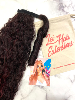 Burgundy super wave 34-24”